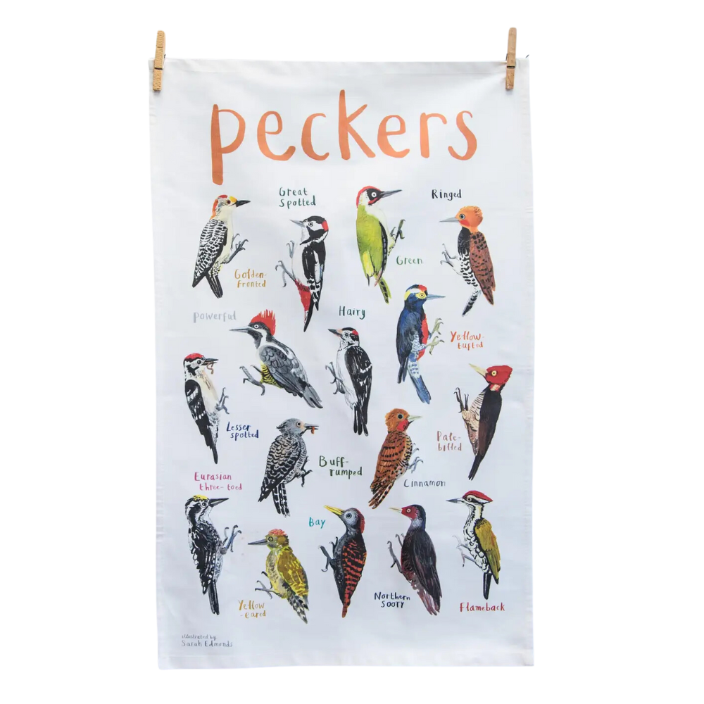 Peckers Bird Cotton Tea Towel