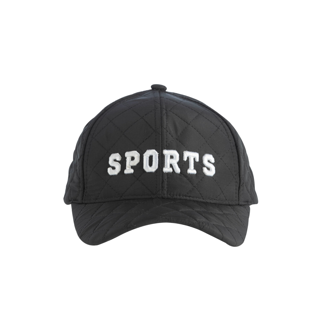 Black "Sports" Ball Cap
