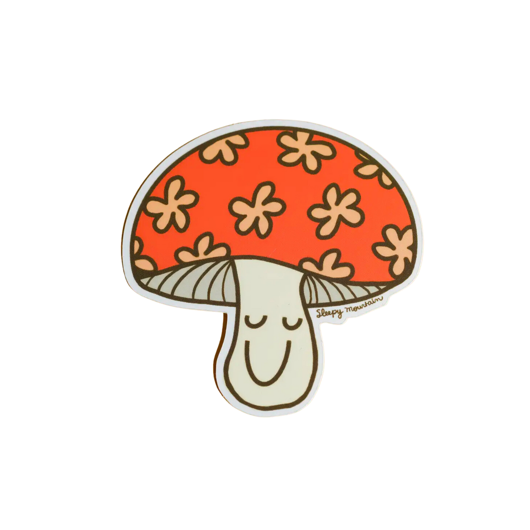 Happy Mushroom Sticker