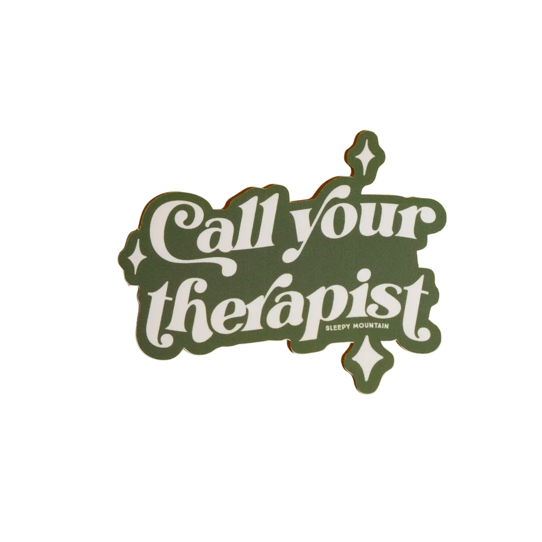 Call Your Therapist Sticker