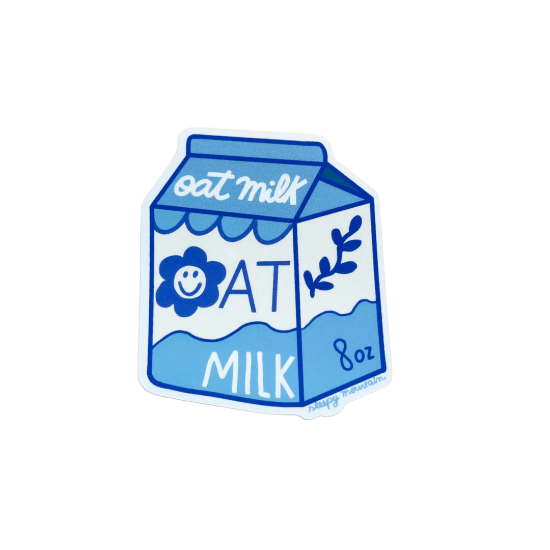 Oat Milk Carton Sticker