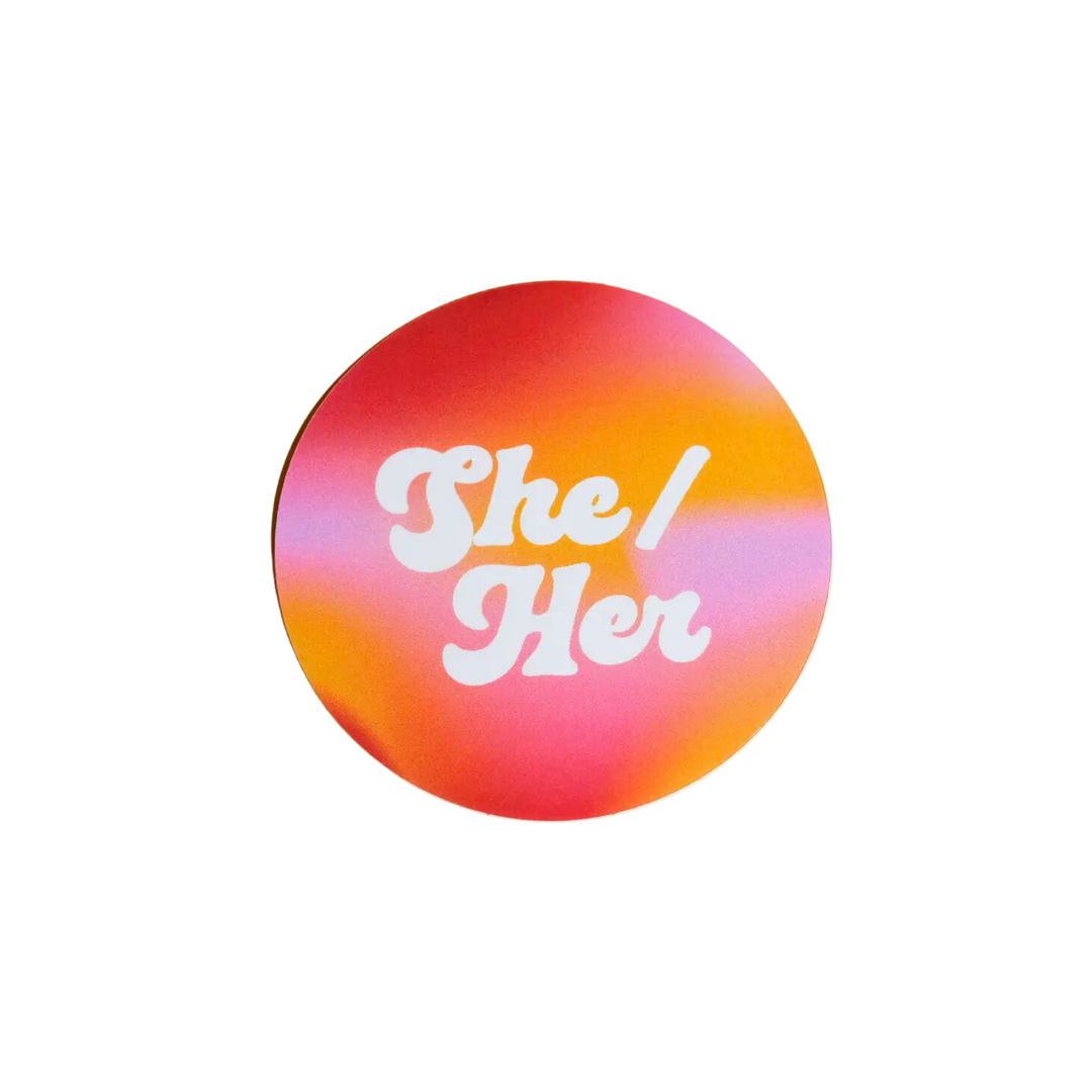 Pronoun Stickers - She / Her