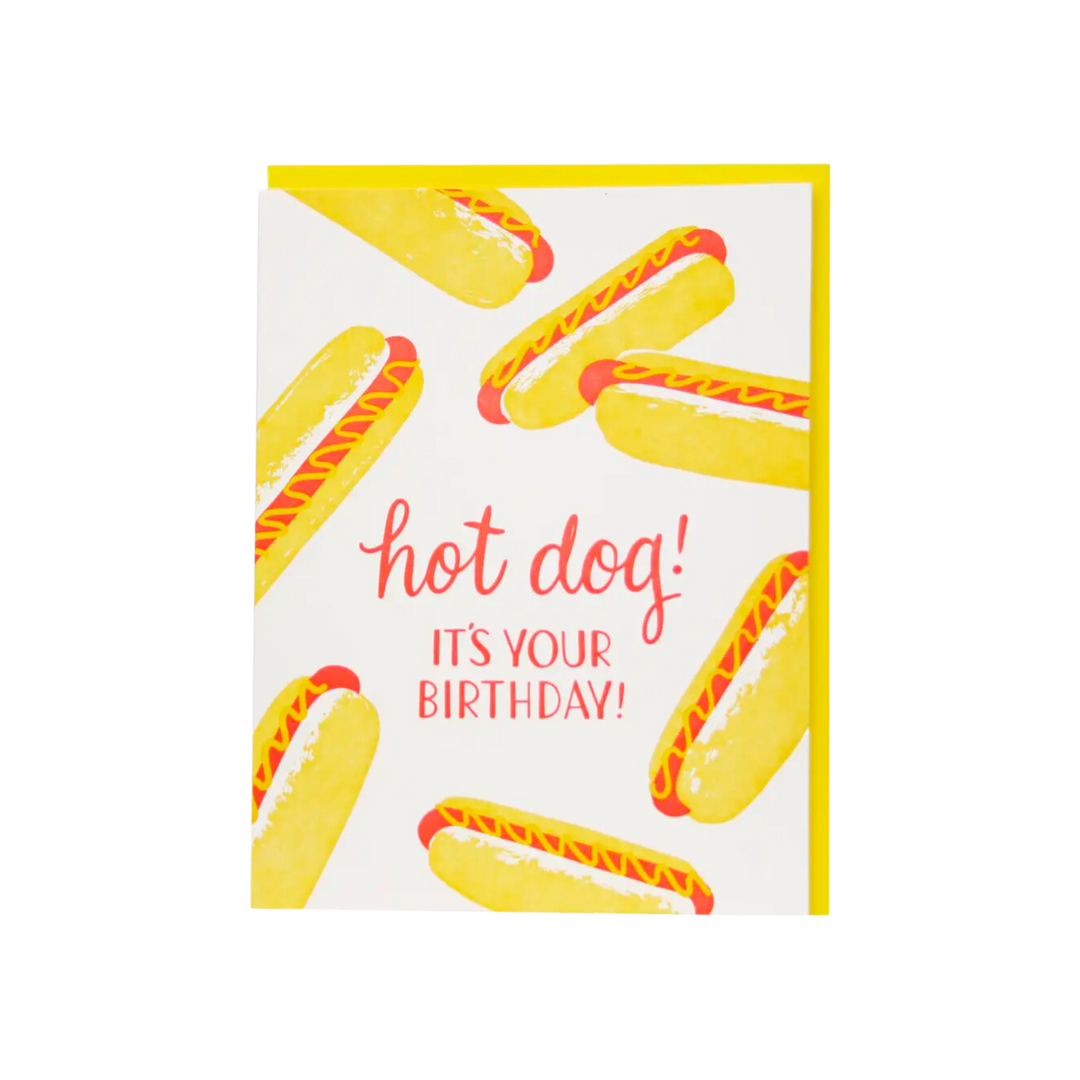 Hot Dogs birthday card