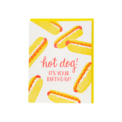 Hot Dogs birthday card