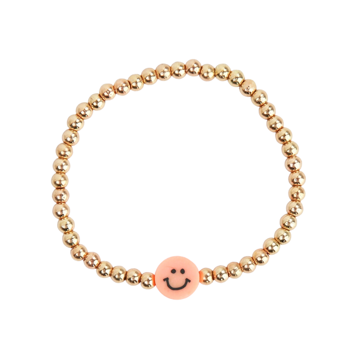 Kids Beaded Happy Face Bracelet