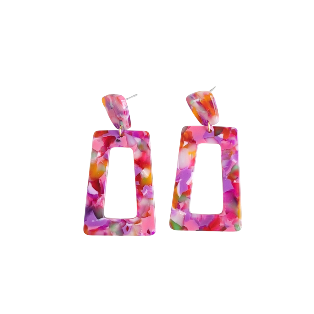 Avery Earrings - Paradise Pink