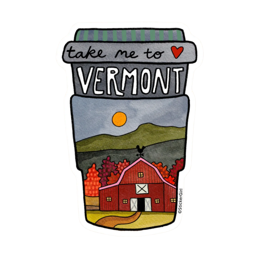 Vermont Coffee Cup Sticker