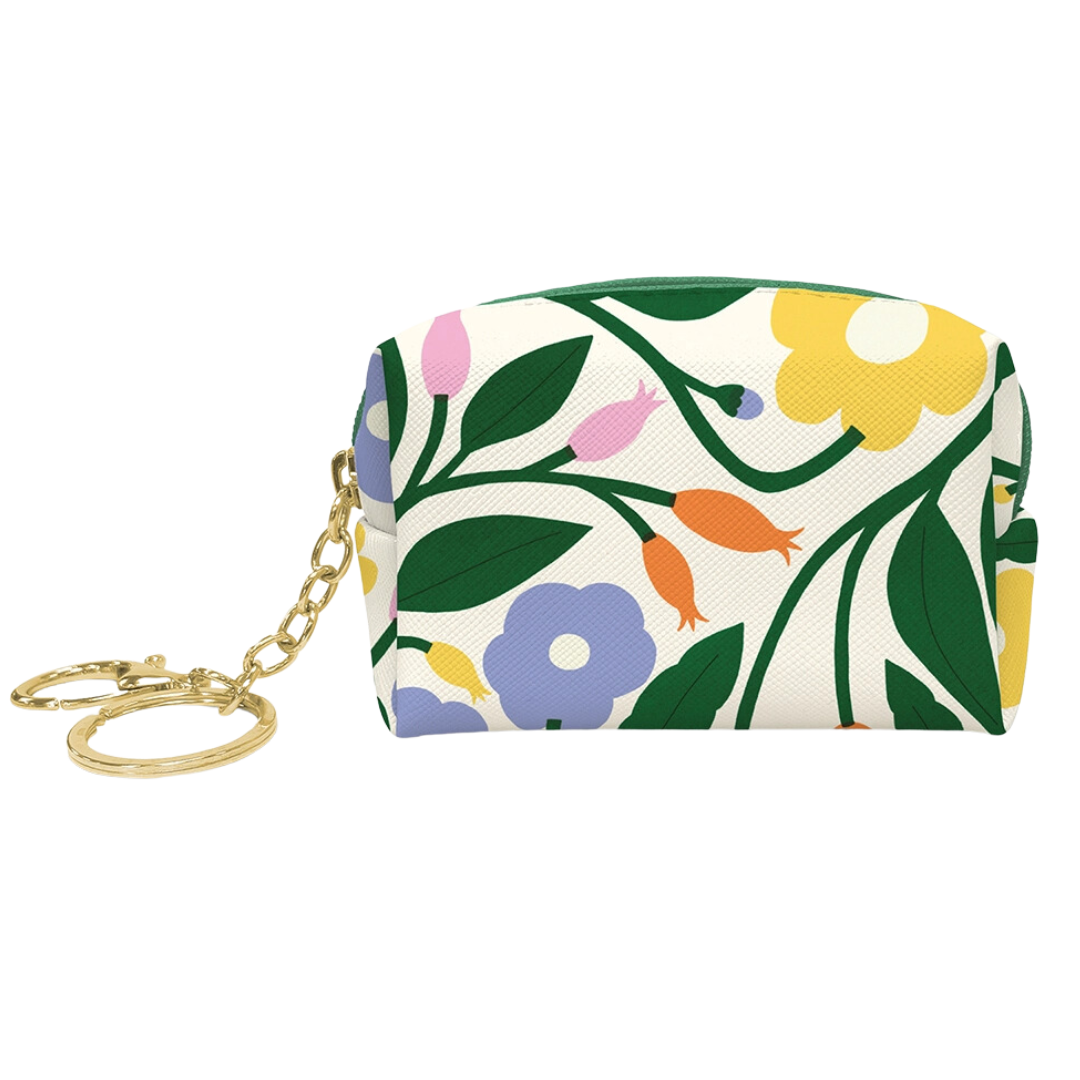 Floral Bliss Key Chain Pouch