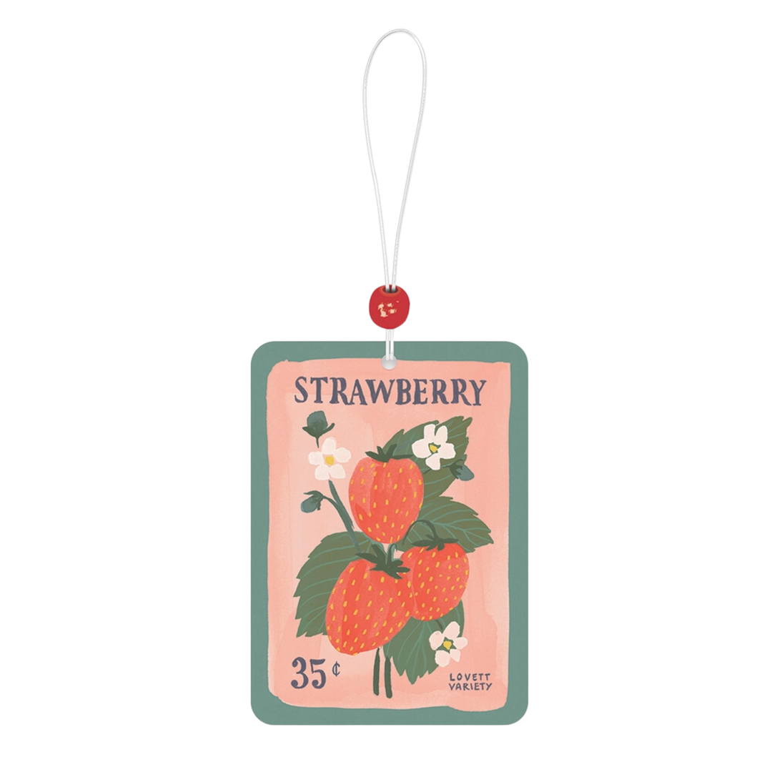 Strawberry Seeds Car Air Freshener