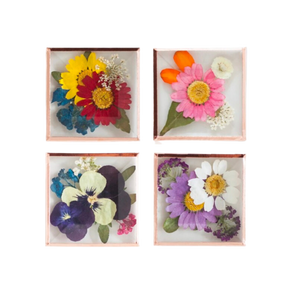 Beveled Glass Magnets - Real Pressed Flowers