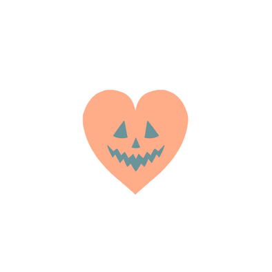 Pumpkin Heart Sticker