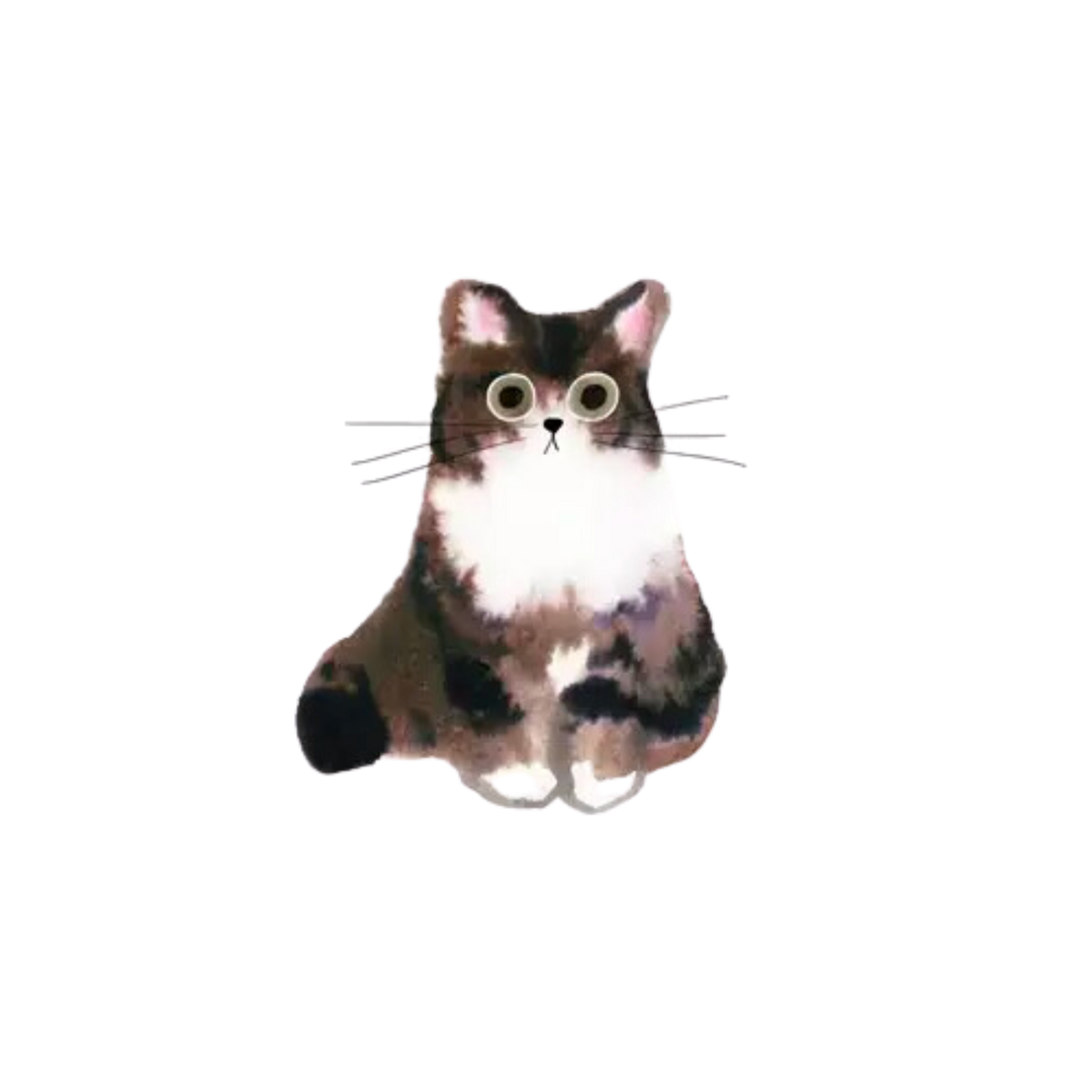 Curious Cat Tattoo Pair