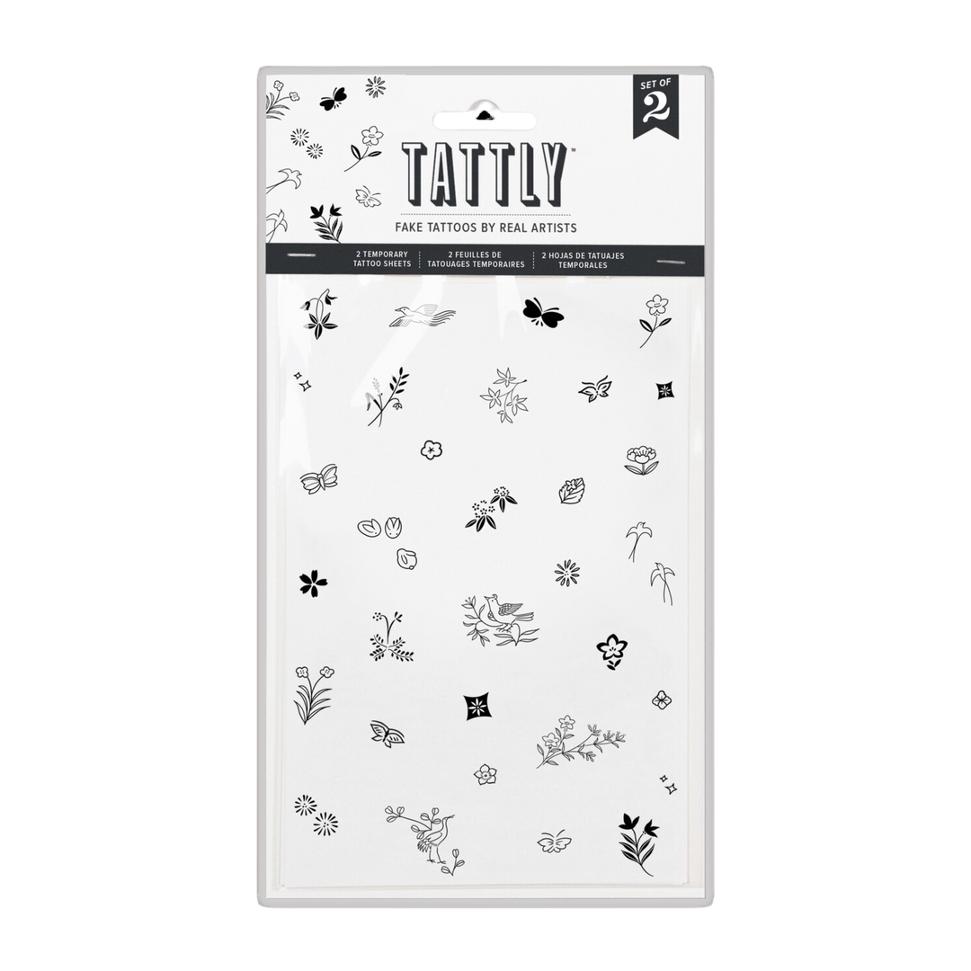 Tiny Nature Tattoo Sheets