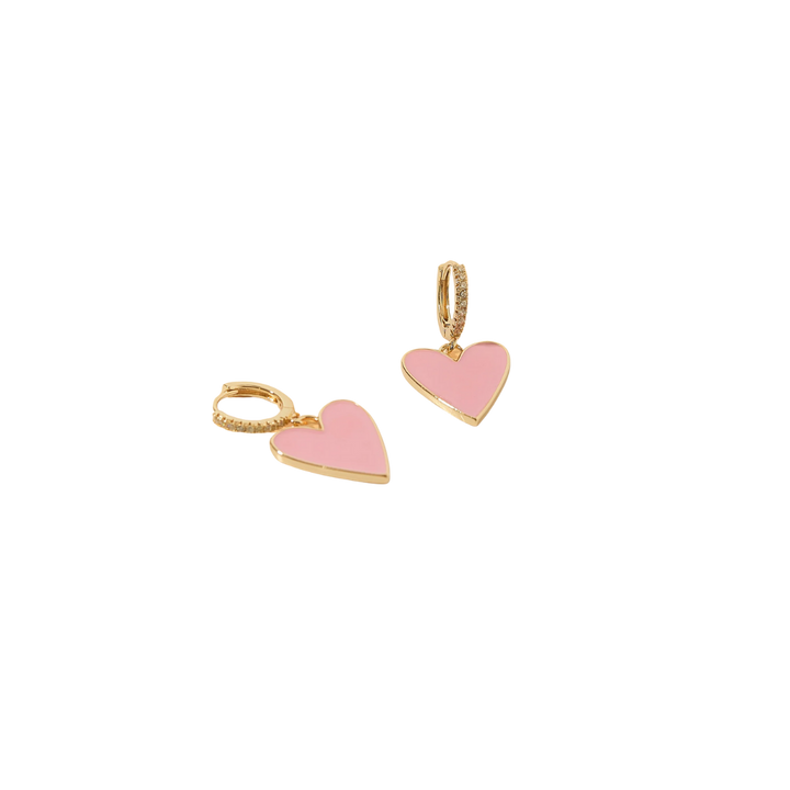 Jane Heart Huggie Earrings