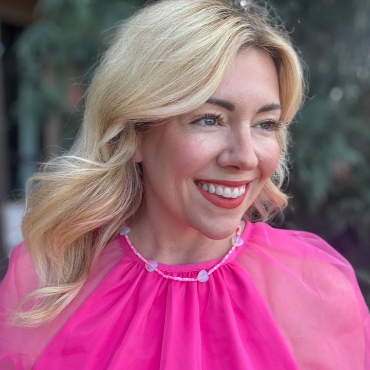 Amore Opalite Hearts Beaded Necklace