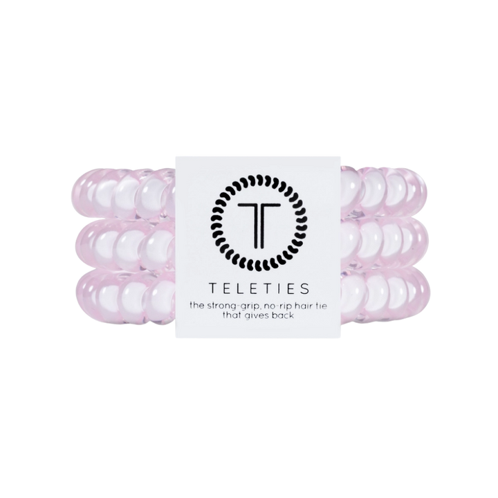 Rose Water Pink Hair Ties - Small (3ct)