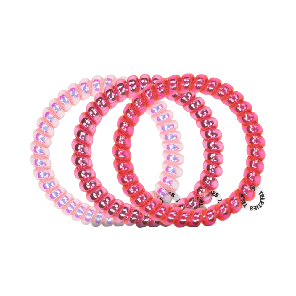 Think Pink Hair Ties - Small (3ct)