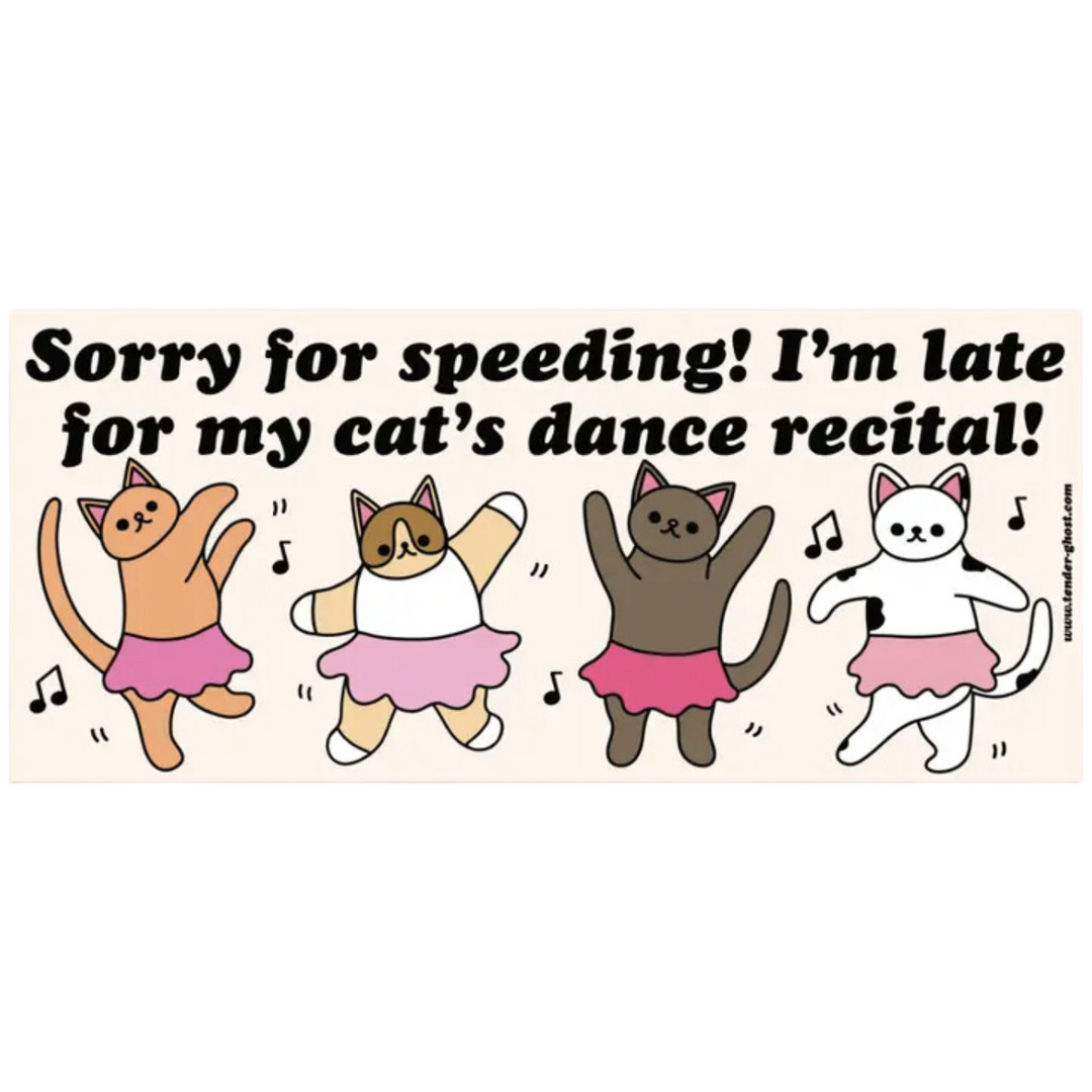 My Cat's Dance Recital Bumper Magnet