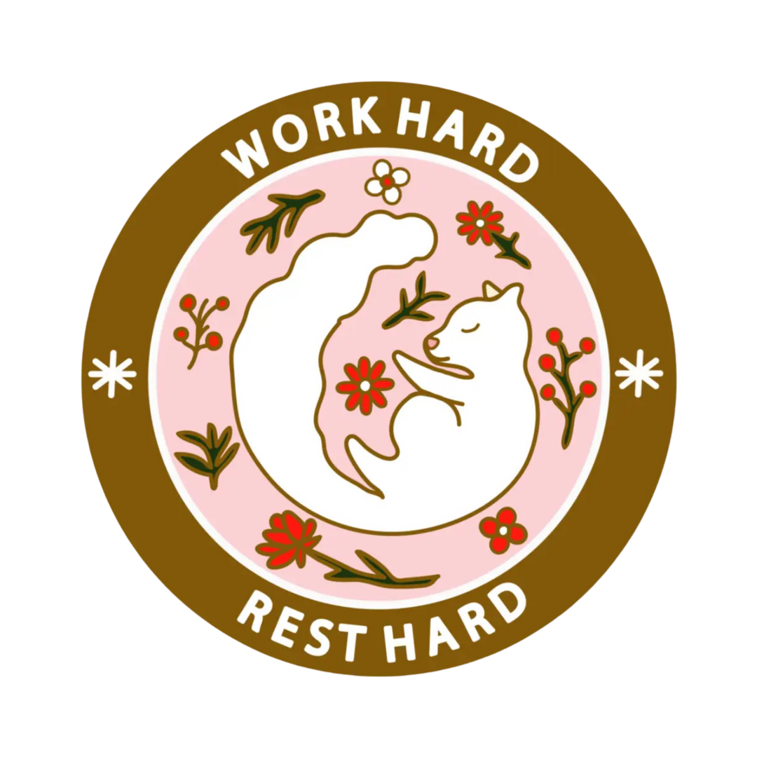 Work Hard Rest Hard Sticker