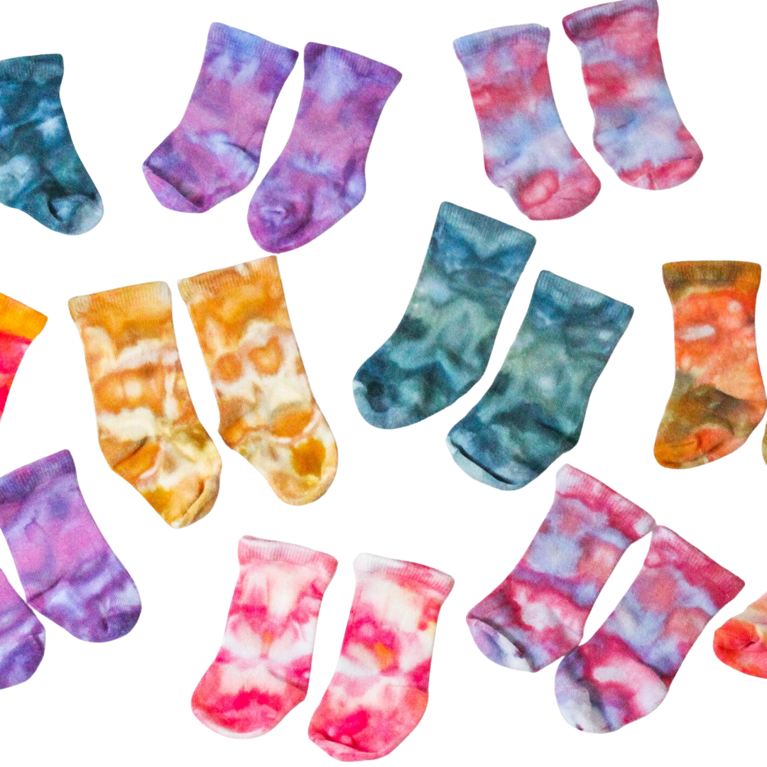 Ice-Dyed Bamboo Baby Socks