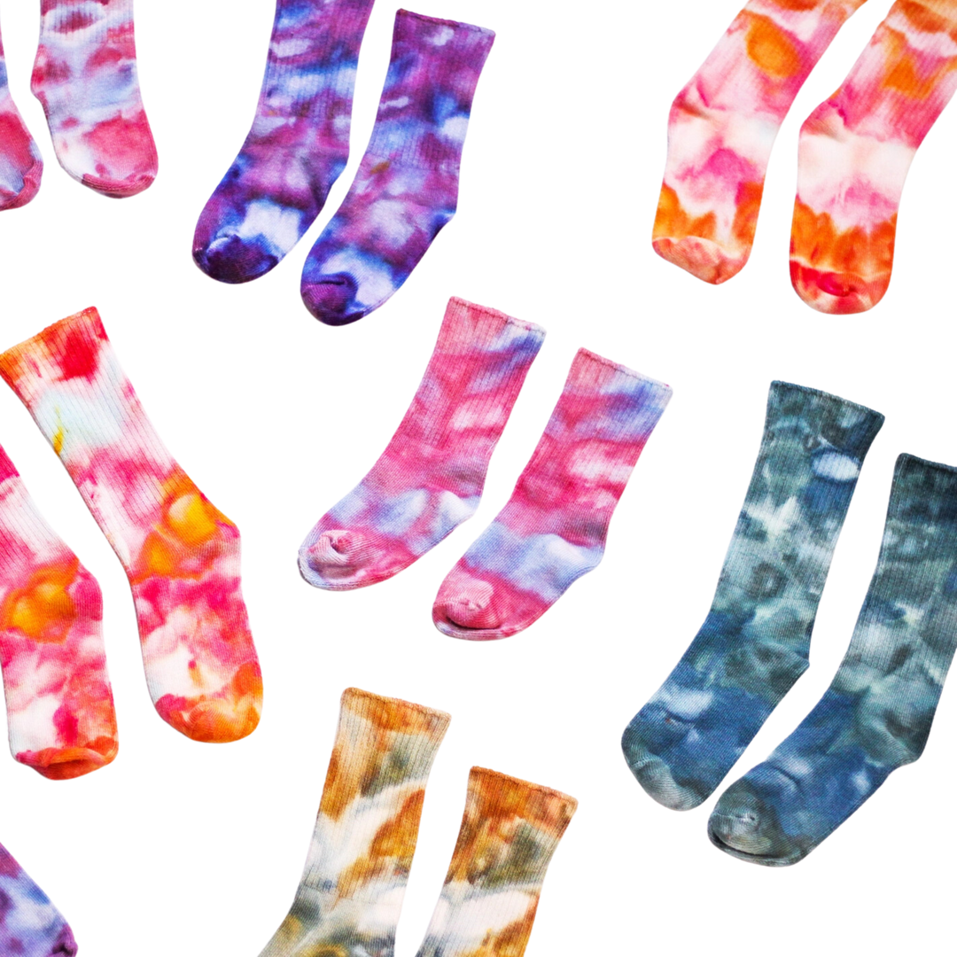 Ice-Dyed Bamboo Kid Socks