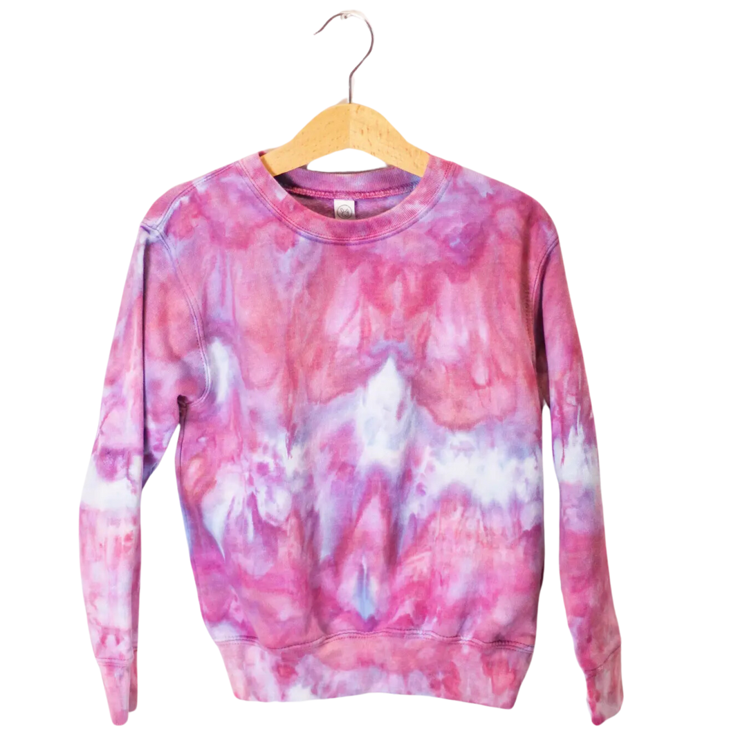 Ice-Dyed Toddler Fleece Crewneck