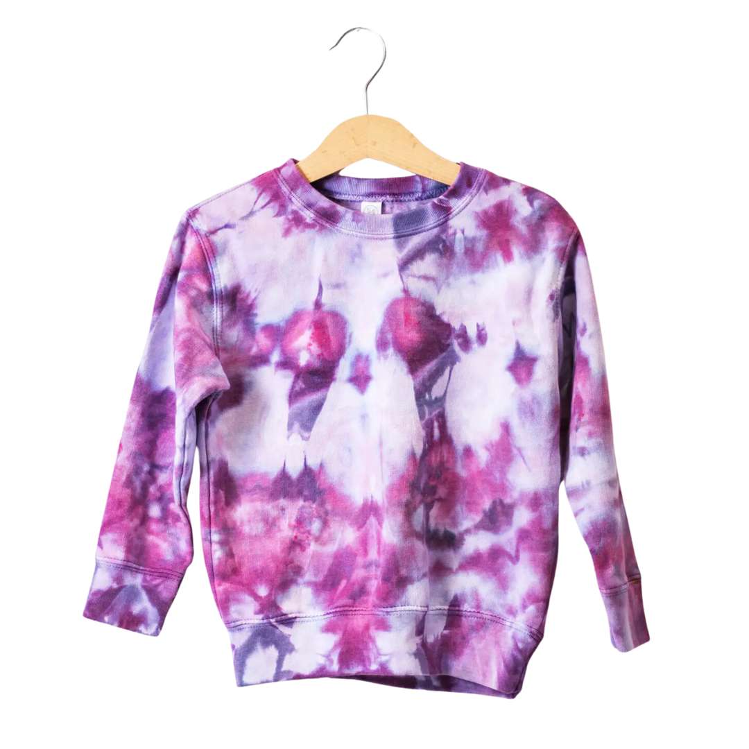 Ice-Dyed Toddler Fleece Crewneck