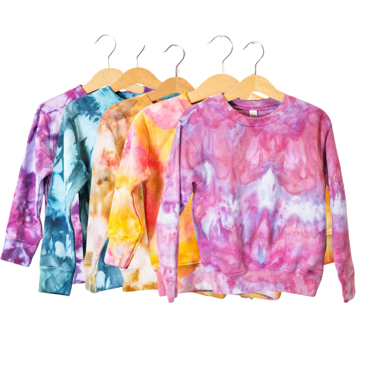 Ice-Dyed Toddler Fleece Crewneck