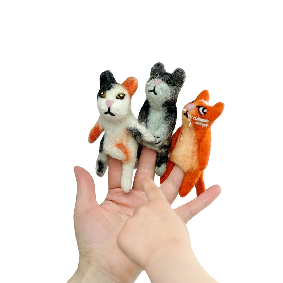 Felt Cat Finger Puppet