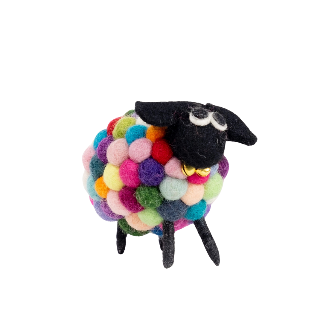 Felt Rainbow Sheep