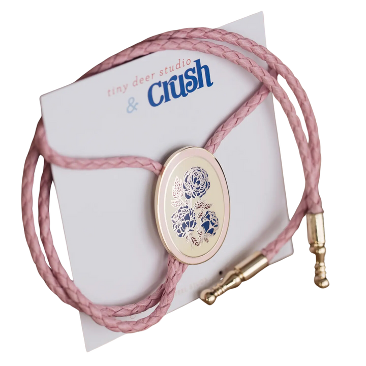 Floral Bolo Tie with Crush