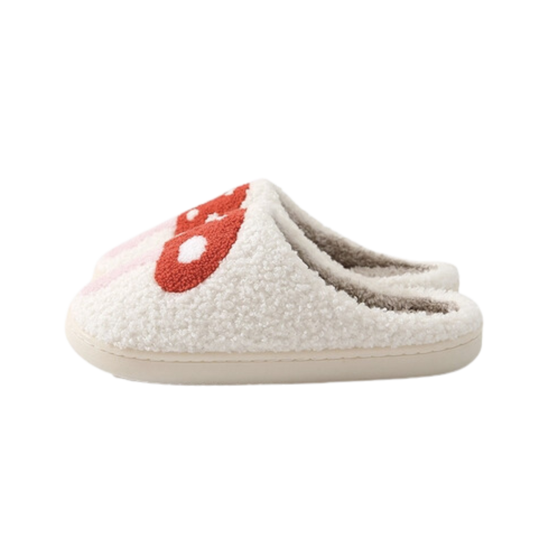 Fluffy Mushroom Slippers