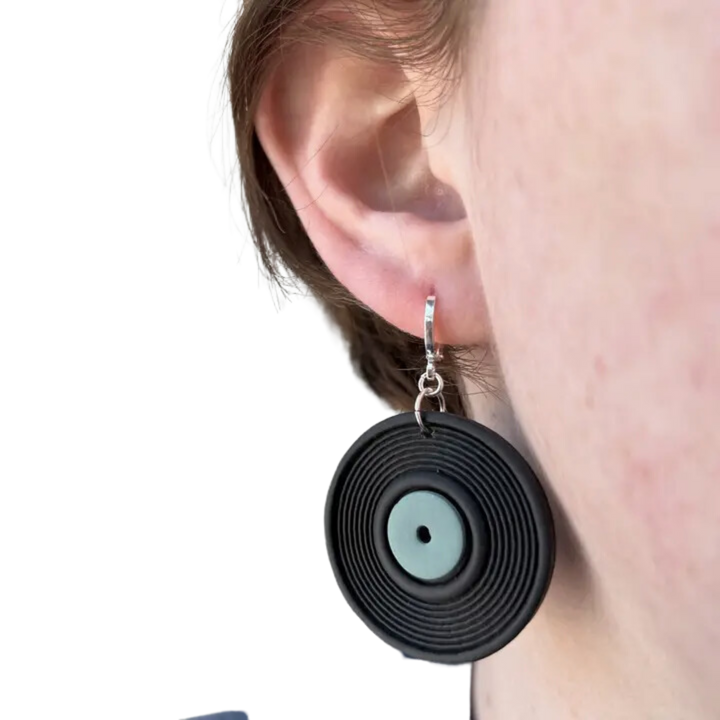 Vinyl Record Earrings