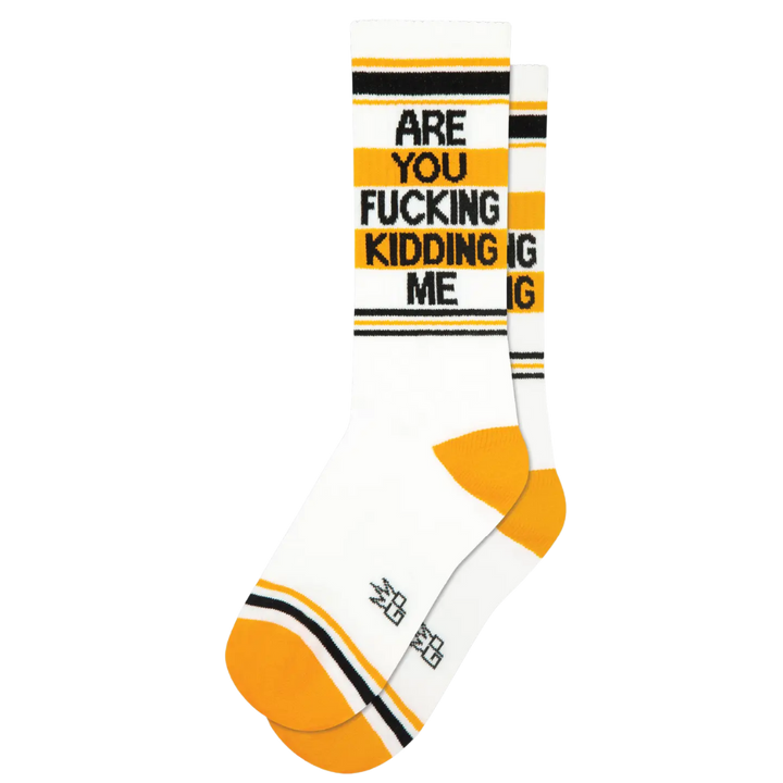Are You Fucking Kidding Me Gym Crew Socks