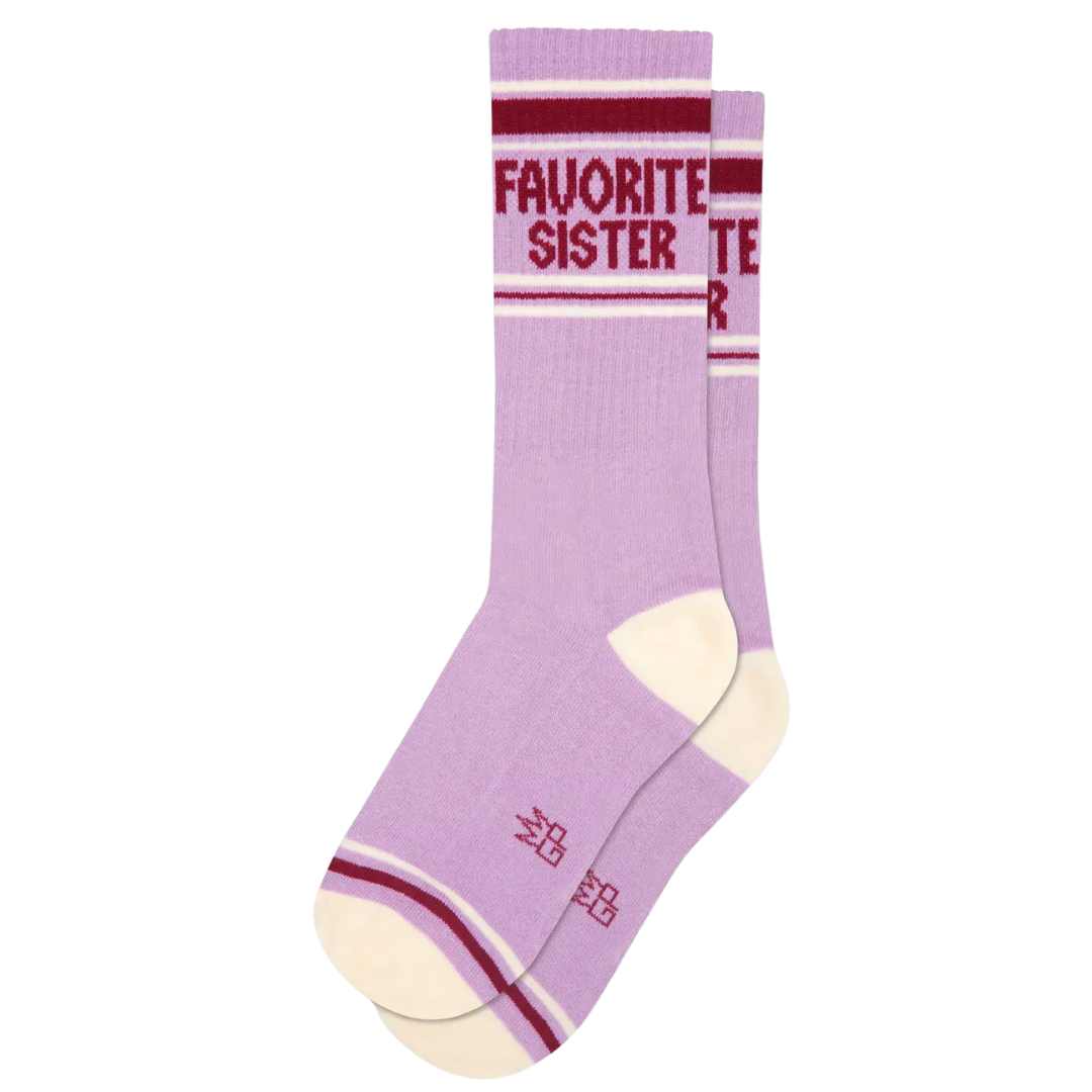 Favorite Sister Gym Crew Socks