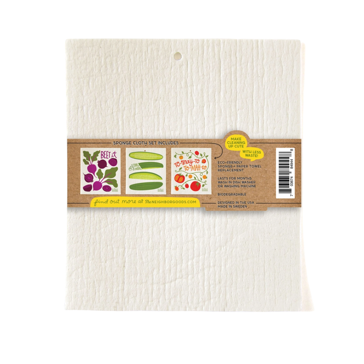 Farmer's Market Sponge Cloth Set of 3