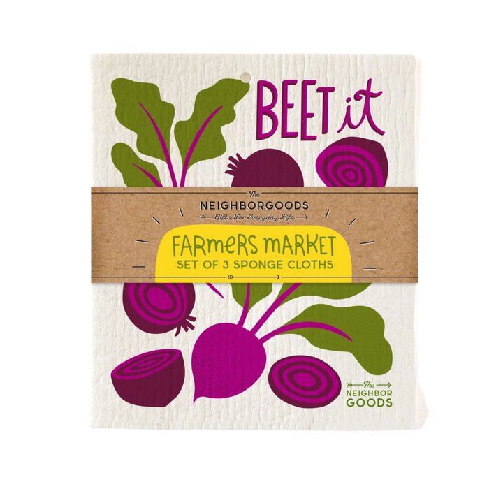Farmer's Market Sponge Cloth Set of 3