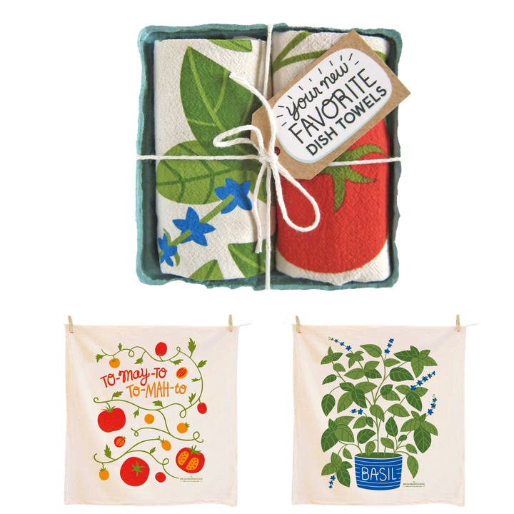 Tomato Basil - Dish Towel Set of 2