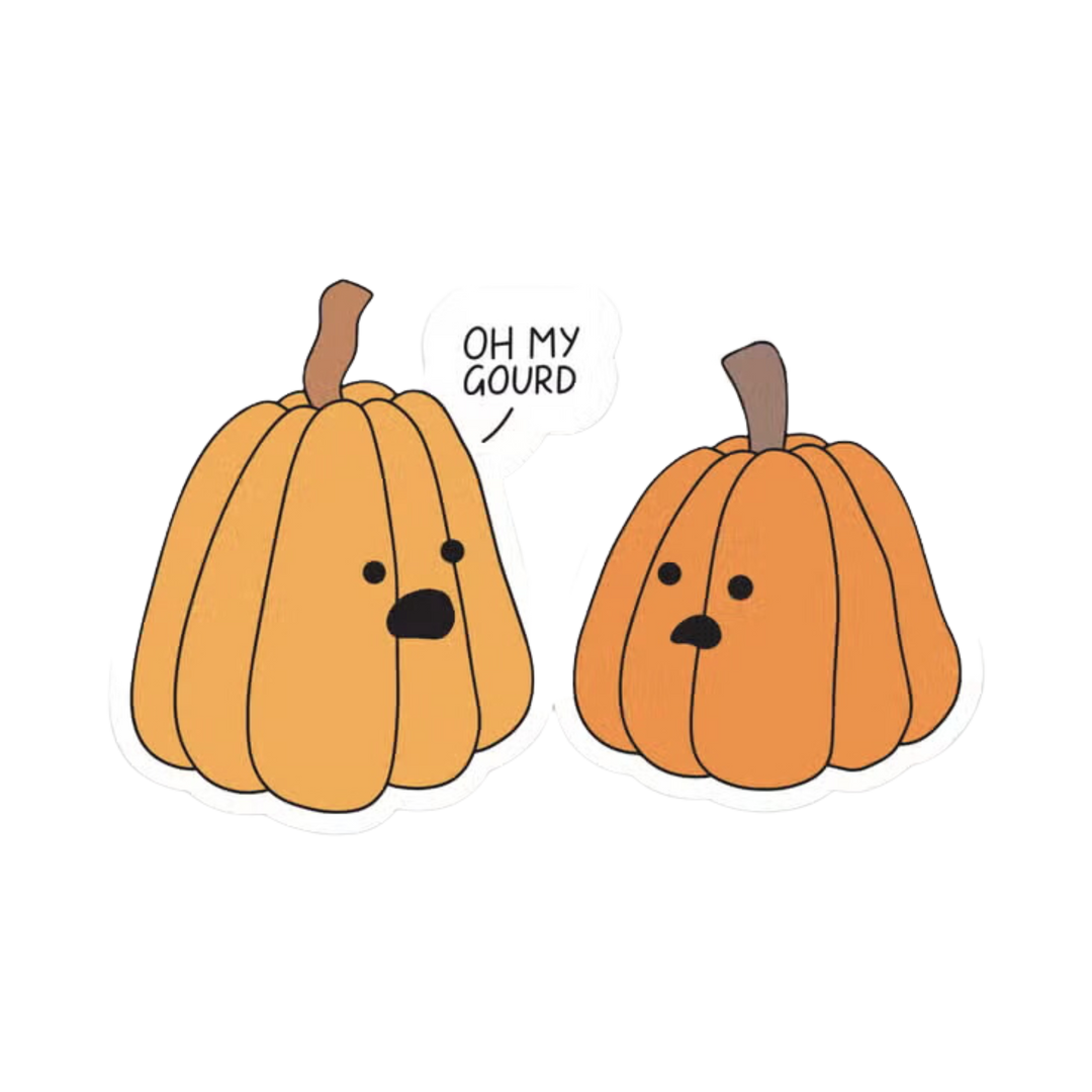 Oh My Gourd Vinyl Sticker