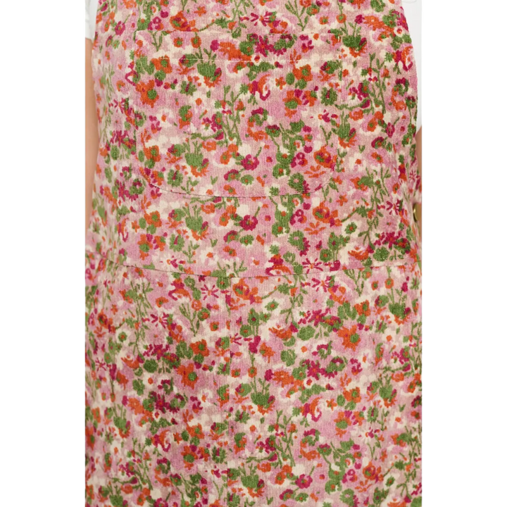 Colorful Blooming Meadow Corduroy Skirtall