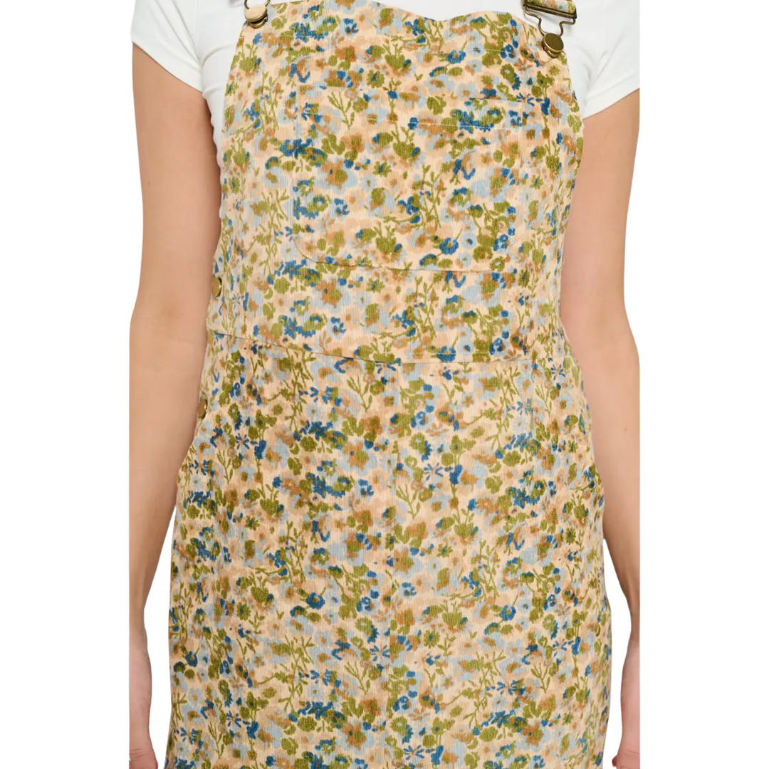 Colorful Blooming Meadow Corduroy Skirtall