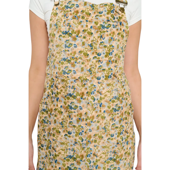 Colorful Blooming Meadow Corduroy Skirtall