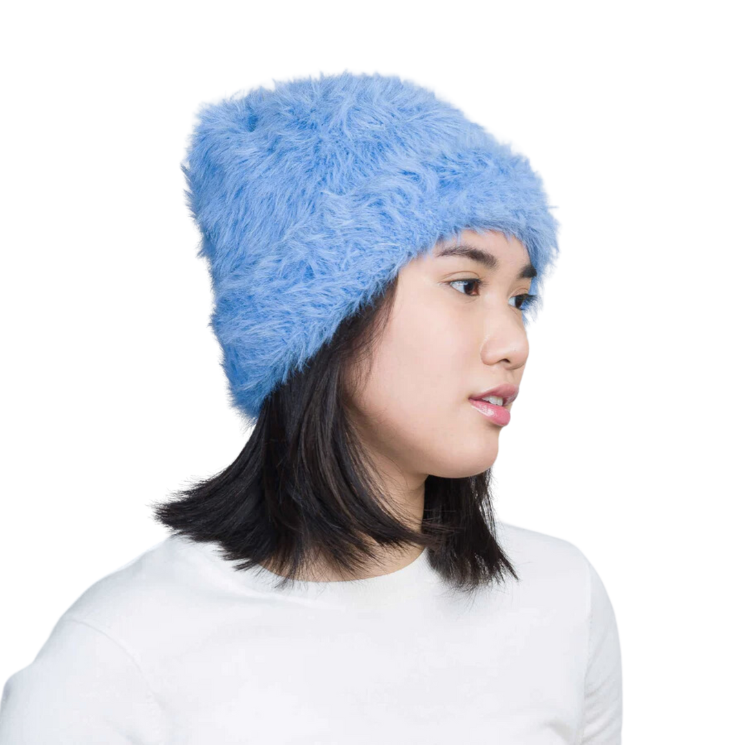 Faux Fur Knit Beanie