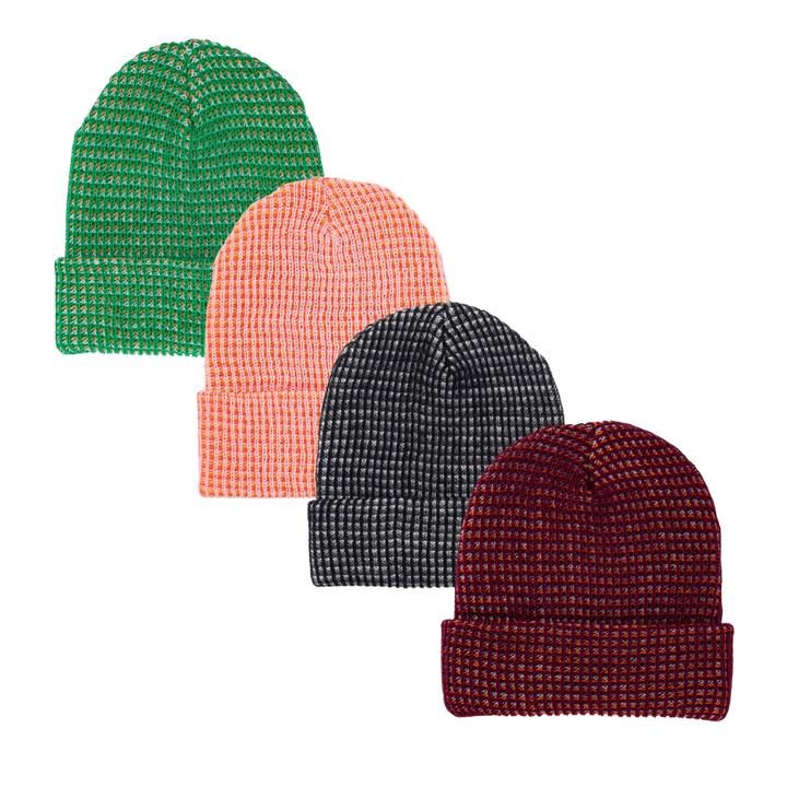 Simple Grid Knit Beanie