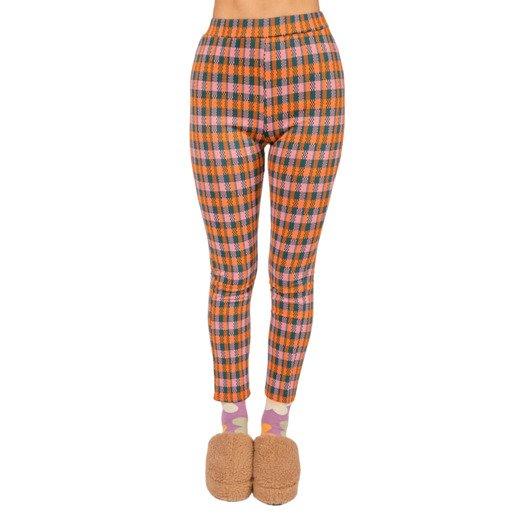 Print Leggings Fit Stretchy Knit Pants