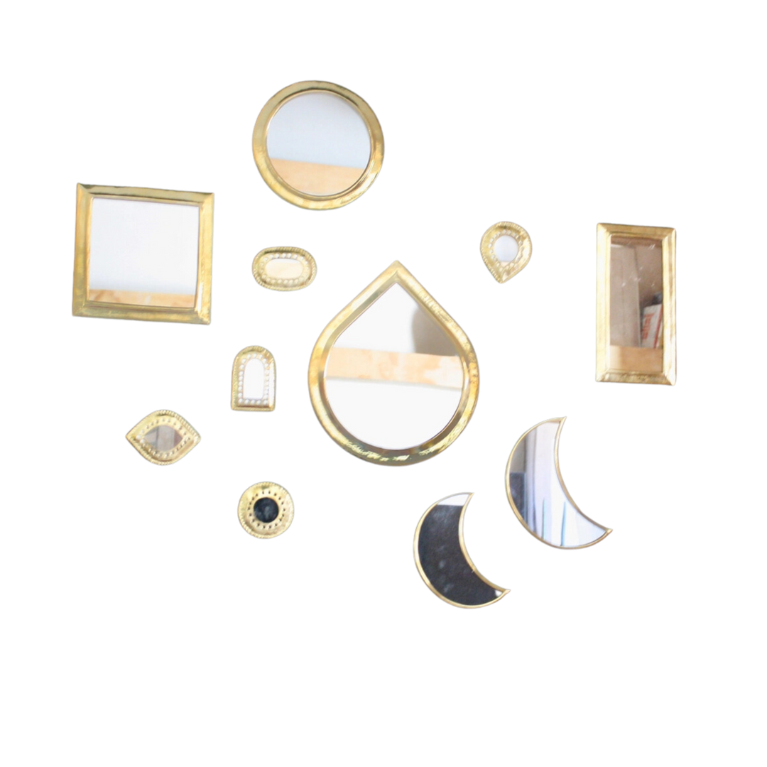 Moroccan Brass Mirrors - Assorted