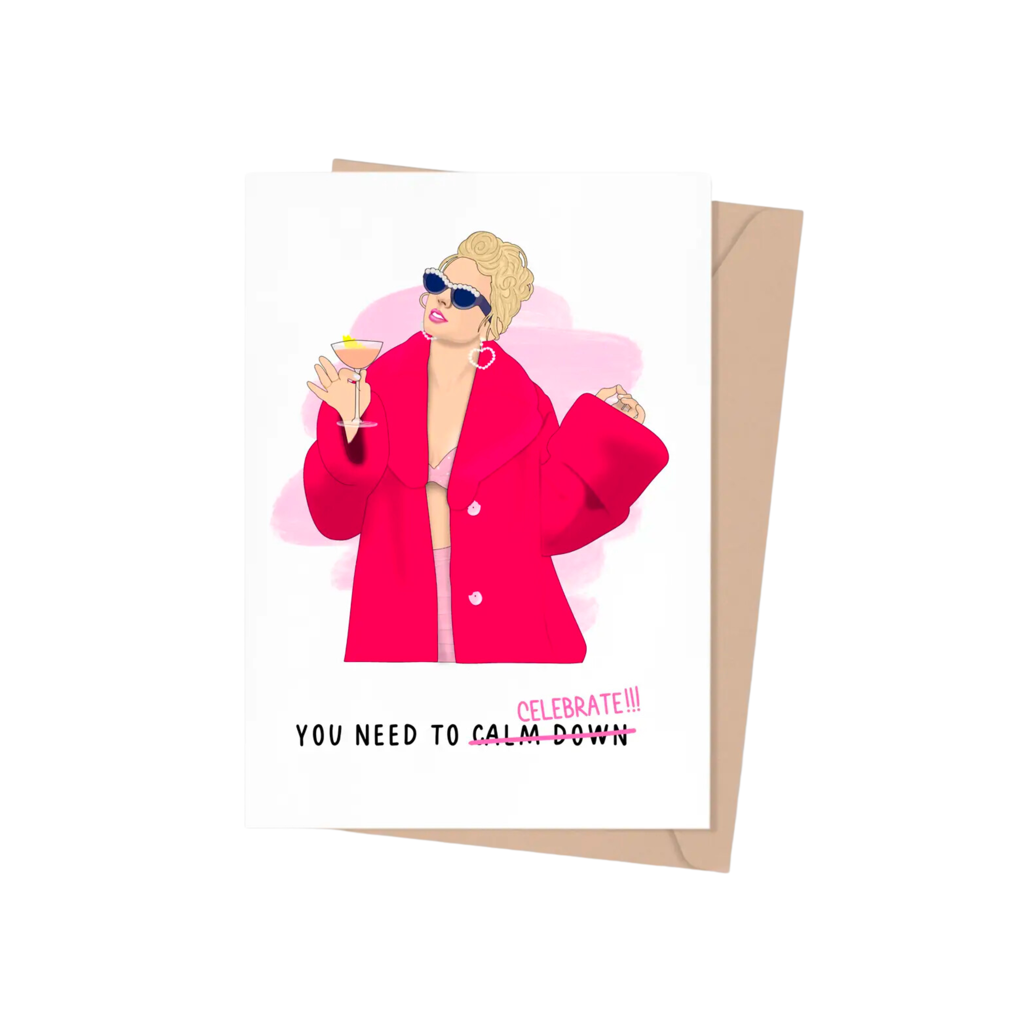 Taylor Swift You Need to Calm Down (Celebrate) Greeting Card Golden