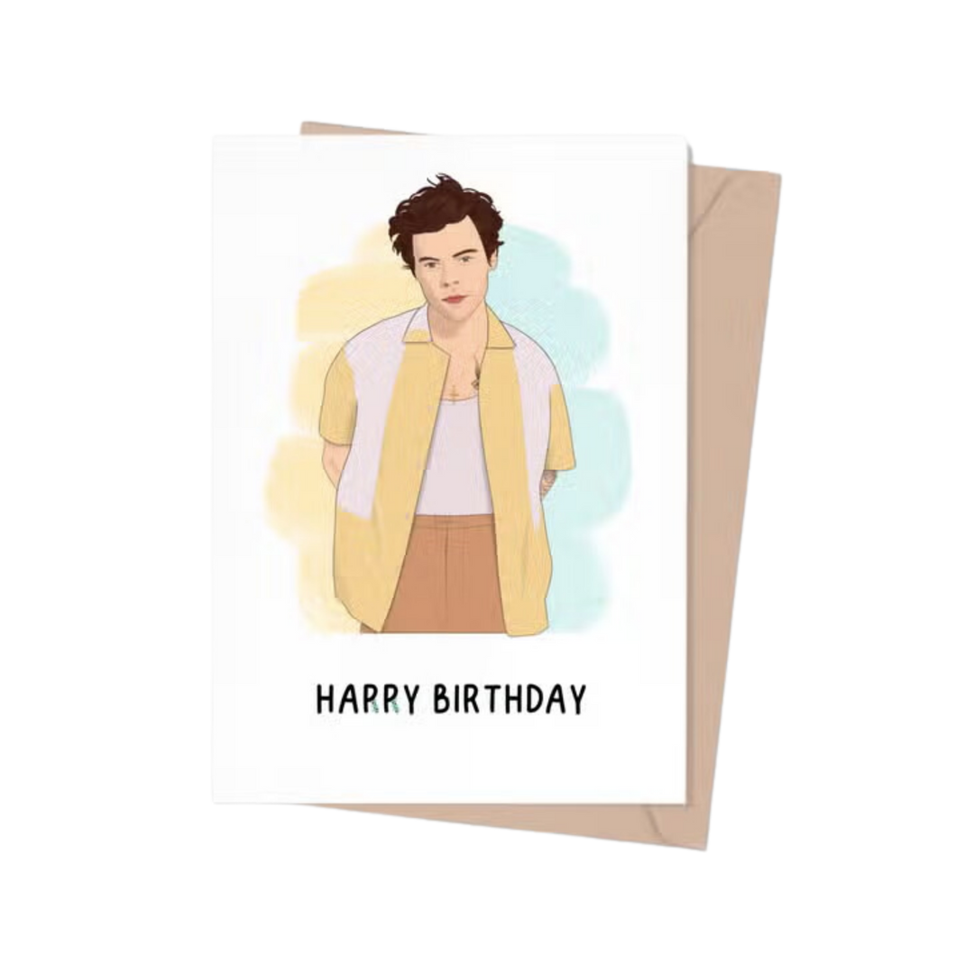 Harry Styles Happy Birthday Greeting Card