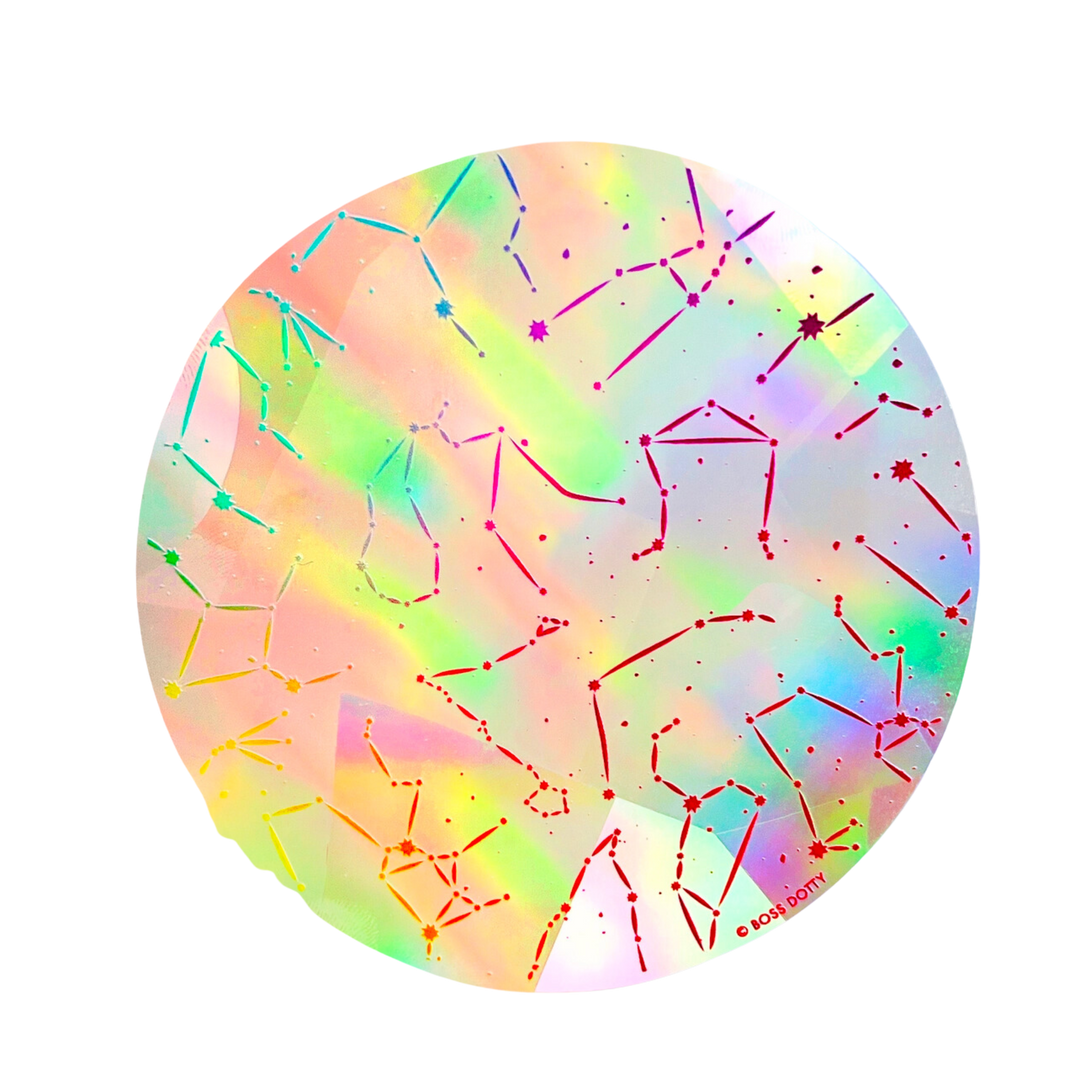 Constellations Rainbow Suncatcher Sticker