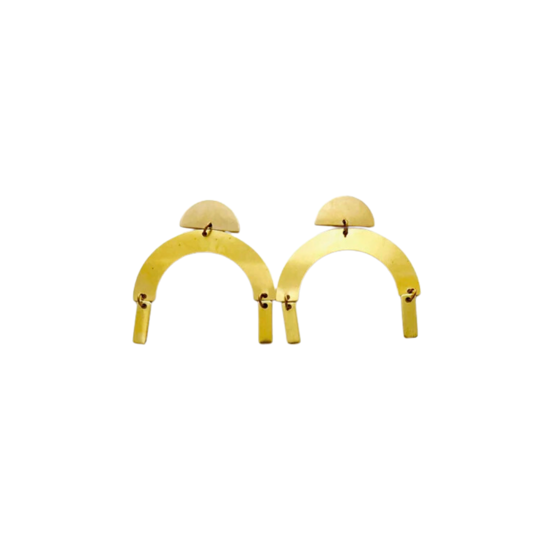 Brass Earrings No. 10
